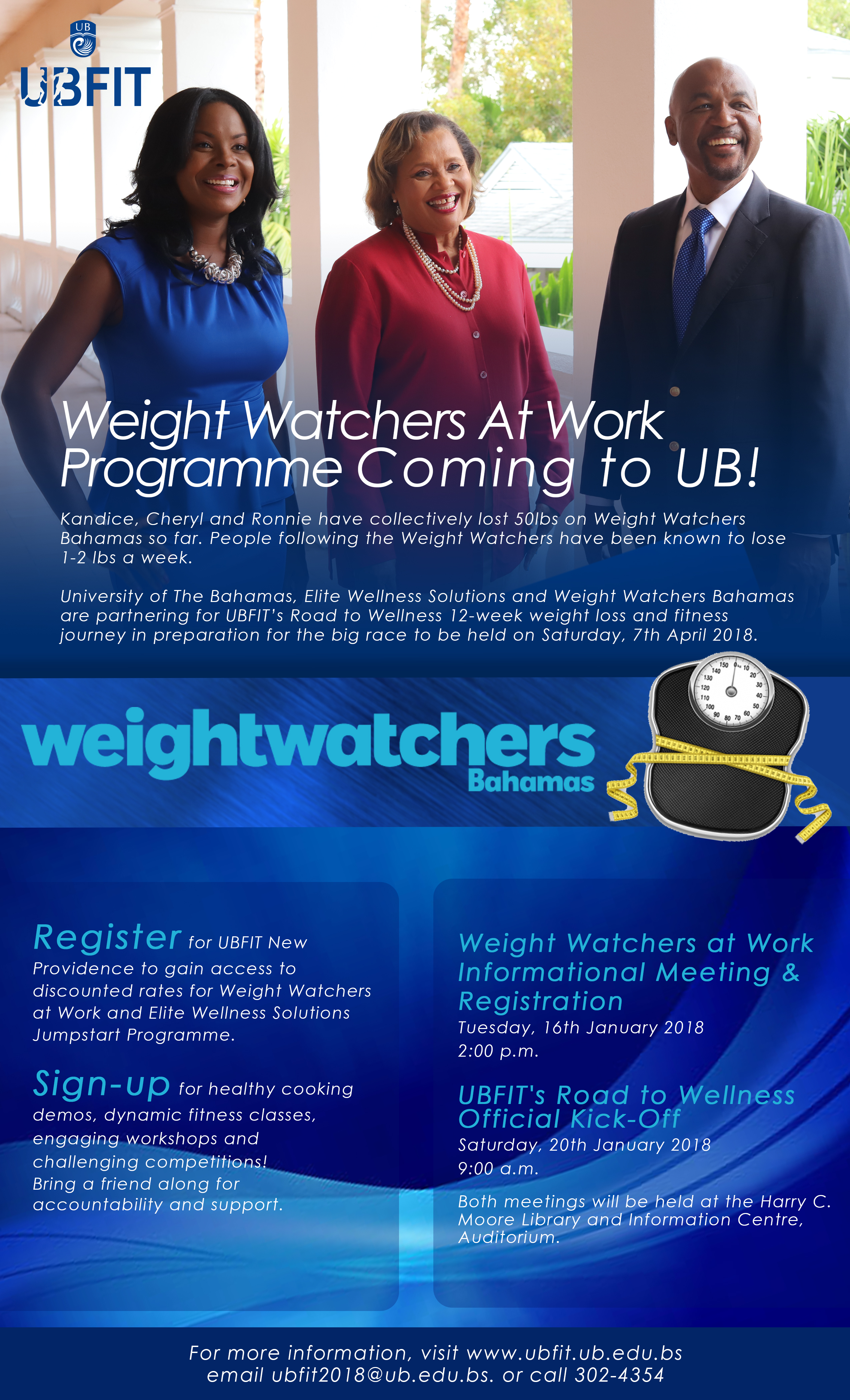 UBFIT’s Road to Wellness – Weight Watchers at Work Programme Coming to UB.